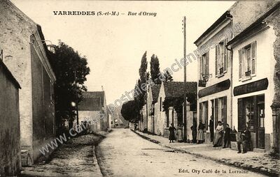 Carte postale ancienne Rue d'Orsoy — Varreddes (Seine-et-Marne)