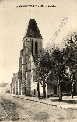 Carte postale ancienne L'Église — Varreddes (Seine-et-Marne)