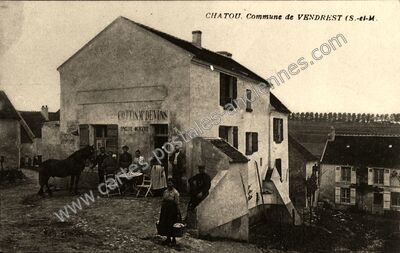 Carte postale ancienne Chaton — Vendrest (Seine-et-Marne)