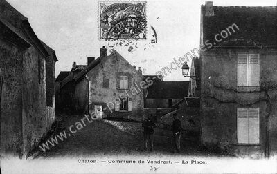 Carte postale ancienne Chaton — Vendrest (Seine-et-Marne)