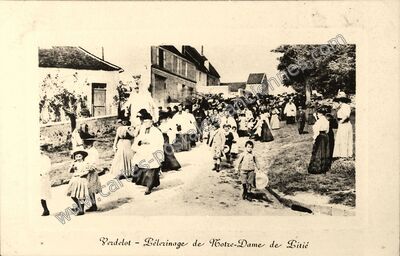 Carte postale ancienne Pèlerinage de Notre-Dame de Litié — Verdelot (Seine-et-Marne)