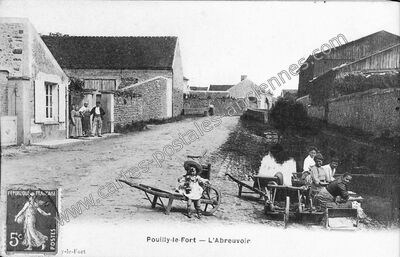 Carte postale ancienne Pouilly le Fort — Vert-Saint-Denis (Seine-et-Marne)