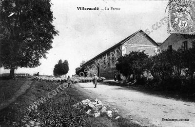 Carte postale ancienne La Ferme — Villevaudé (Seine-et-Marne)
