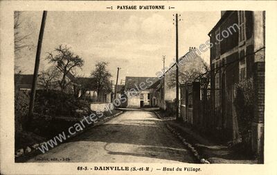 Carte postale ancienne Dainville — Villiers-sur-Morin (Seine-et-Marne)