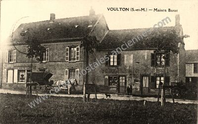 Carte postale ancienne Maison Barat — Voulton (Seine-et-Marne)