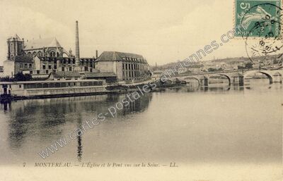 Carte postale ancienne Montereau — Montereau Faut Yonne (Seine-et-Marne)