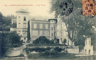 Carte postale ancienne Une Villa — Montigny-sur-Loing (Seine-et-Marne)