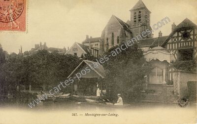 Carte postale ancienne Montigny sur Loing — Montigny-sur-Loing (Seine-et-Marne)