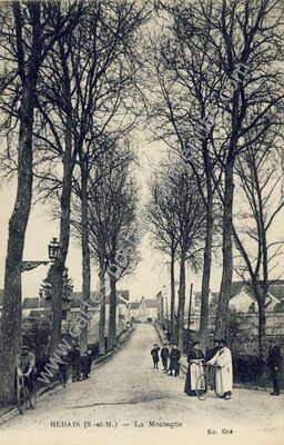 Carte postale ancienne La Montagne — Rebais (Seine-et-Marne)