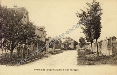 Carte postale ancienne St Fargeau — Saint-Fargeau-Ponthierry (Seine-et-Marne)