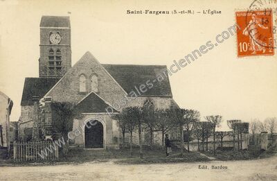 Carte postale ancienne St Fargeau — Saint-Fargeau-Ponthierry (Seine-et-Marne)