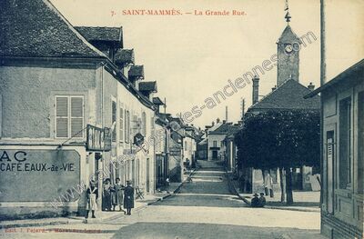 Carte postale ancienne La Grande Rue — Saint-Mammès (Seine-et-Marne)