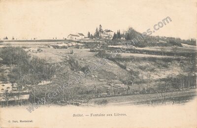 Carte postale ancienne Fontaine aux Lièvres — Bellot (Seine-et-Marne)