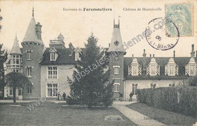 Carte postale ancienne Chateau de Hautefeuille — Hautefeuille (Seine-et-Marne)