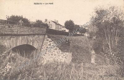 Carte postale ancienne Le Pont — Rebais (Seine-et-Marne)