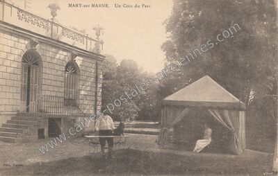 Carte postale ancienne Un Coin du Parc — Mary-sur-Marne (Seine-et-Marne)
