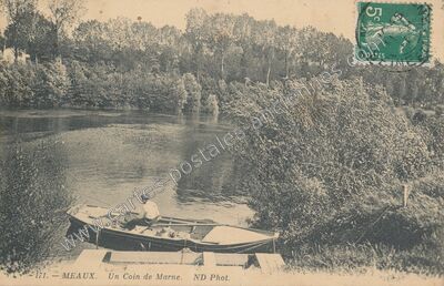 Carte postale ancienne Un Coin de Marne — Meaux (Seine-et-Marne)