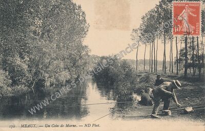 Carte postale ancienne Un Coin de Marne — Meaux (Seine-et-Marne)