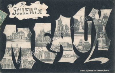 Carte postale ancienne Souvenir de Meaux — Meaux (Seine-et-Marne)