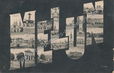 Carte postale ancienne Melun — Melun (Seine-et-Marne)