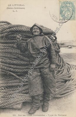 Carte postale ancienne Le Littoral — Non Localisée (Seine-Maritime)