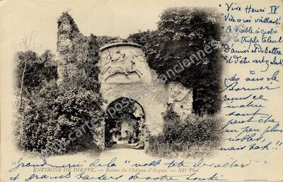 Carte postale ancienne Chateau d'Arques — Arques-la-Bataille (Seine-Maritime)