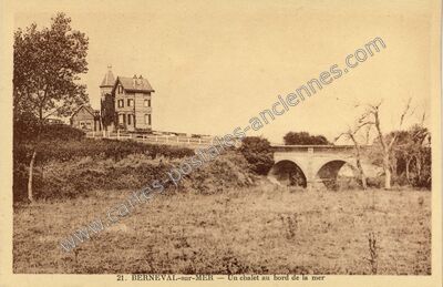 Carte postale ancienne Berneval sur Mer — Berneval-le-Grand (Seine-Maritime)