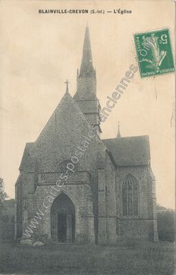 Carte postale ancienne L'Église — Blainville-Crevon (Seine-Maritime)