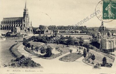 Carte postale ancienne Bon-Secours — Bonsecours (Seine-Maritime)