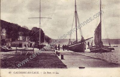 Carte postale ancienne Le Port — Caudebec-en-Caux (Seine-Maritime)