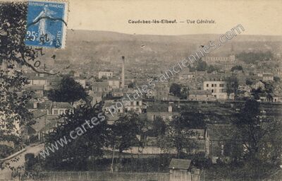 Carte postale ancienne Vue Générale — Caudebec-lès-Elbeuf (Seine-Maritime)
