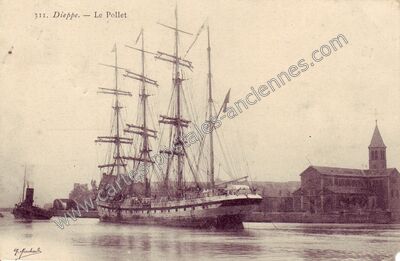 Carte postale ancienne Le Pollet — Dieppe (Seine-Maritime)