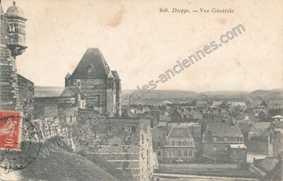 Carte postale ancienne Vue Générale — Dieppe (Seine-Maritime)