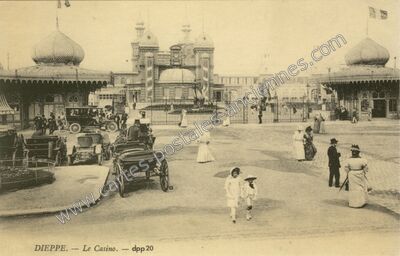 Carte postale ancienne Le Casino — Dieppe (Seine-Maritime)