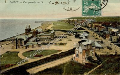Carte postale ancienne Vue générale — Dieppe (Seine-Maritime)