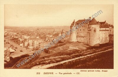 Carte postale ancienne Vue générale — Dieppe (Seine-Maritime)