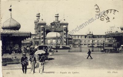 Carte postale ancienne Façade du Casino — Dieppe (Seine-Maritime)