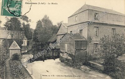 Carte postale ancienne Le Moulin — Envermeu (Seine-Maritime)