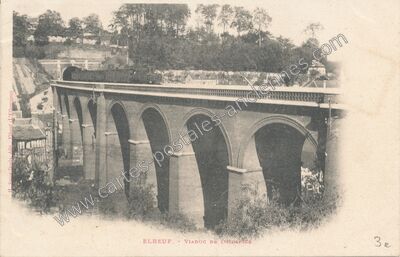 Carte postale ancienne Viaduc de l'Hospice — Elbeuf (Seine-Maritime)