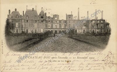 Carte postale ancienne Chateau d'Eu — Eu (Seine-Maritime)
