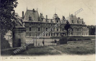 Carte postale ancienne Le Château d'Eu — Eu (Seine-Maritime)