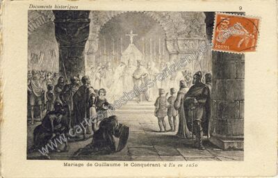 Carte postale ancienne Mariage de Guillaume le Conquérant — Eu (Seine-Maritime)