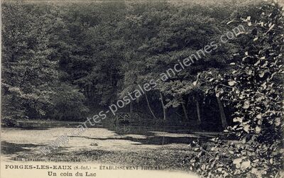 Carte postale ancienne Un coin du Lac — Forges-les-Eaux (Seine-Maritime)