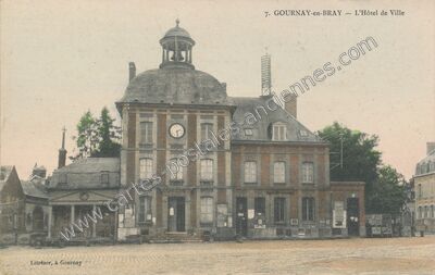 Carte postale ancienne L'Hôtel de Ville — Gournay-en-Bray (Seine-Maritime)