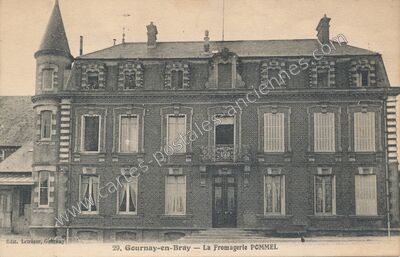 Carte postale ancienne La Fromagerie POMMEL — Gournay-en-Bray (Seine-Maritime)