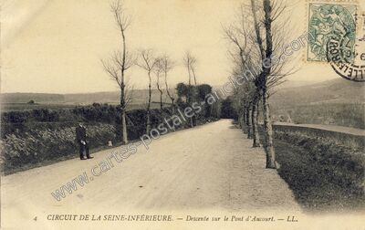 Carte postale ancienne Pont d'Haucourt — Haucourt (Seine-Maritime)