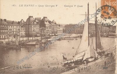 Carte postale ancienne Quay Georges V — Le Havre (Seine-Maritime)