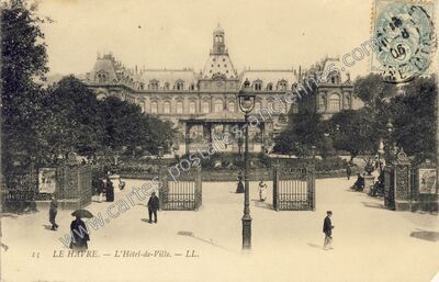 Carte postale ancienne L'Hôtel-de-Ville — Le Havre (Seine-Maritime)