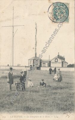 Carte postale ancienne Le Sémaphore de la Heve — Le Havre (Seine-Maritime)