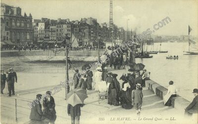 Carte postale ancienne Le Grand Quai — Le Havre (Seine-Maritime)